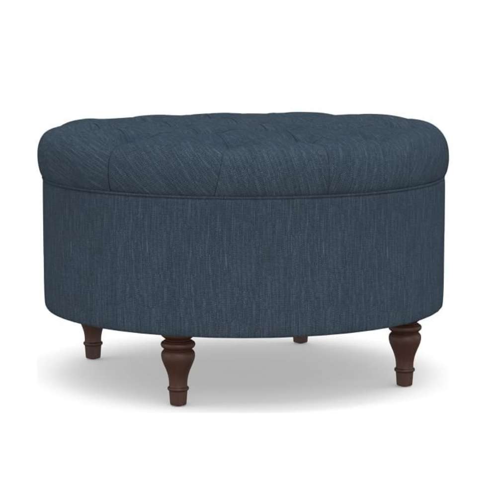 Belle Round Tufted Ottoman