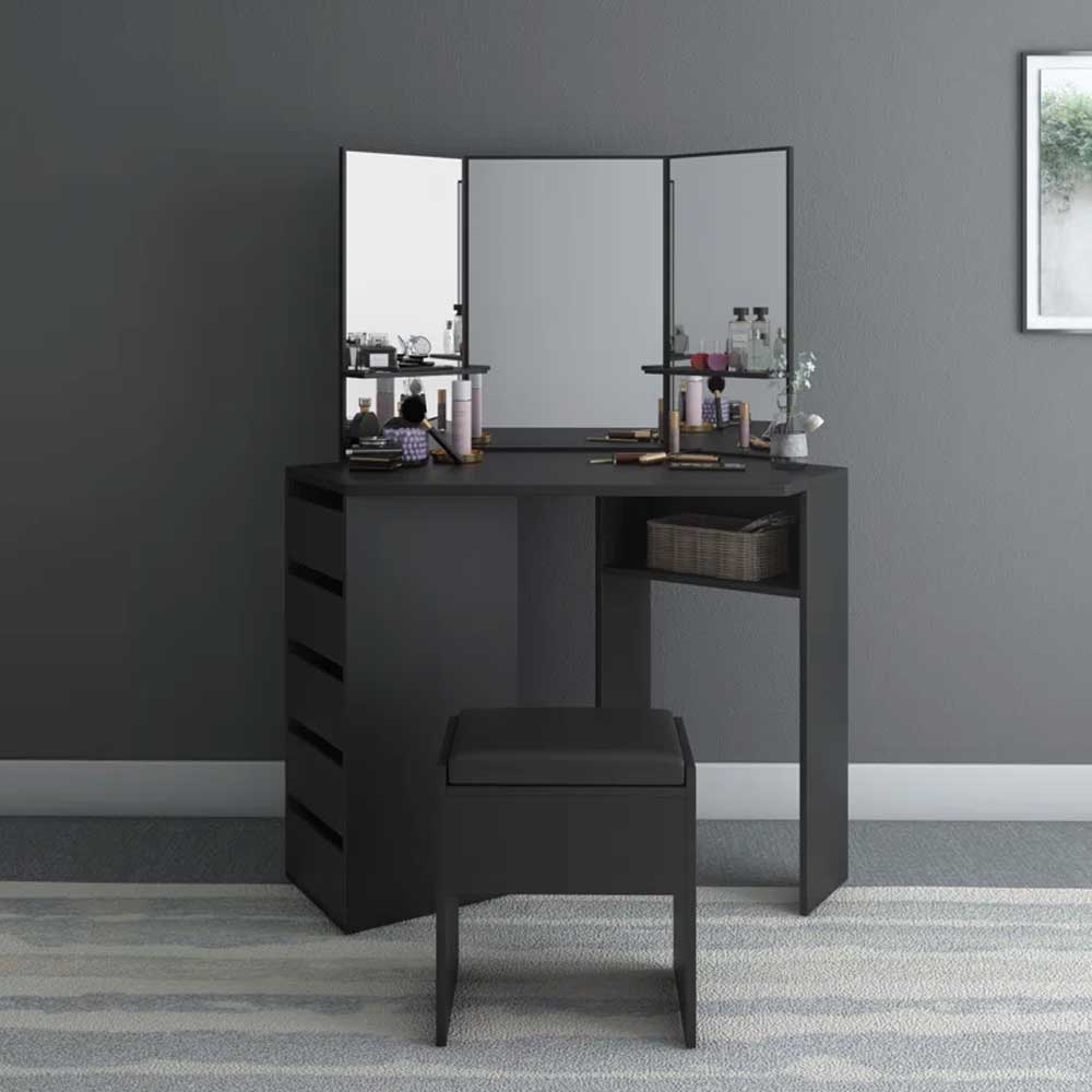 Dion Dressing Table + Mirror
