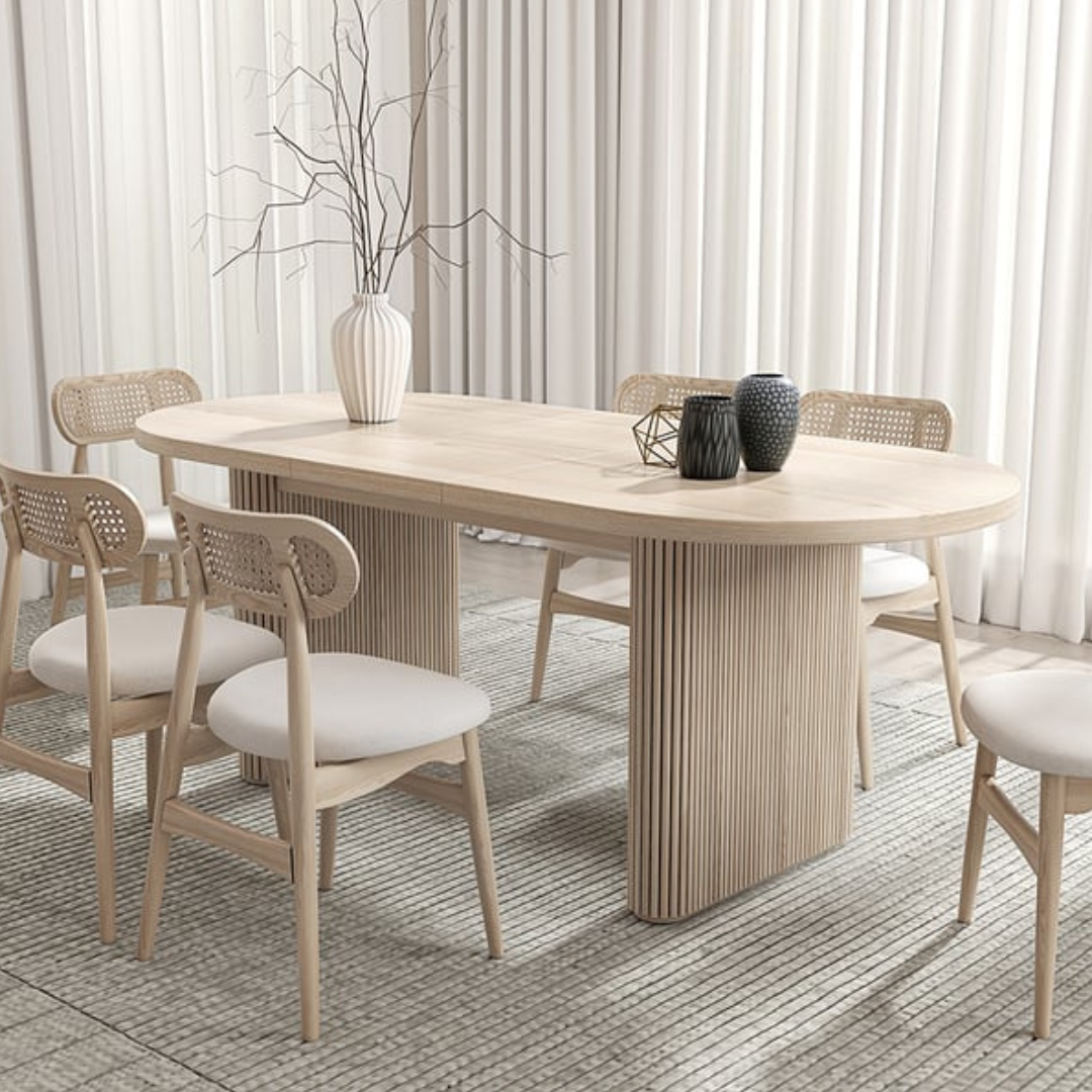 Kavi Oval Oak Dining Table