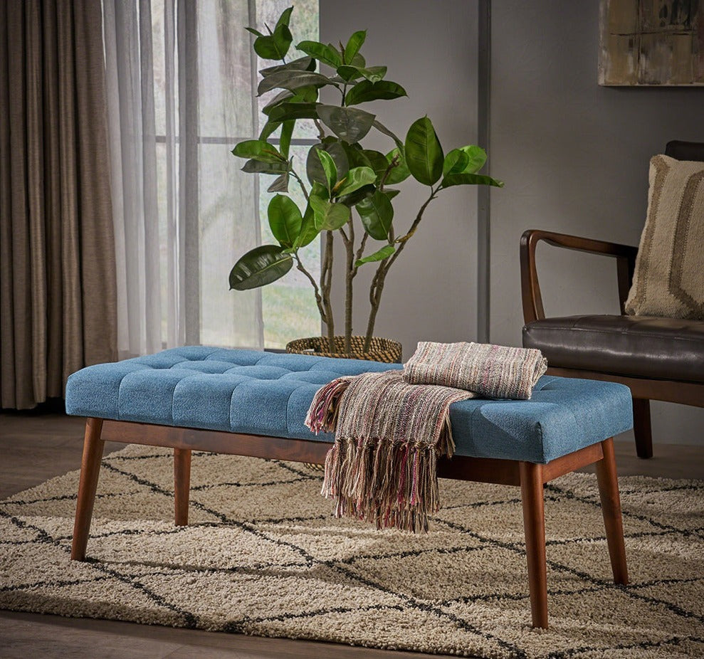 Celeste Tufted Bench