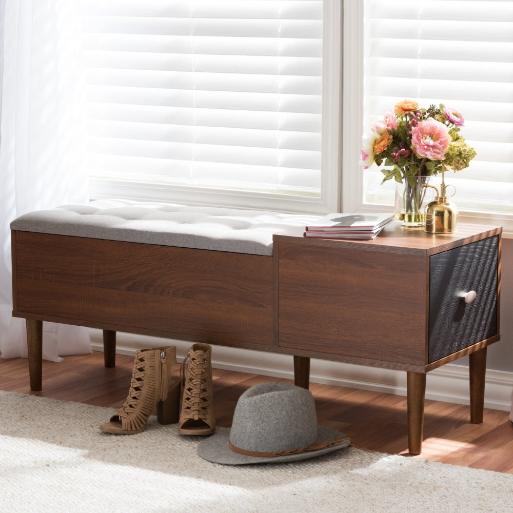 Arya Ottoman + Shoe Storage Bench