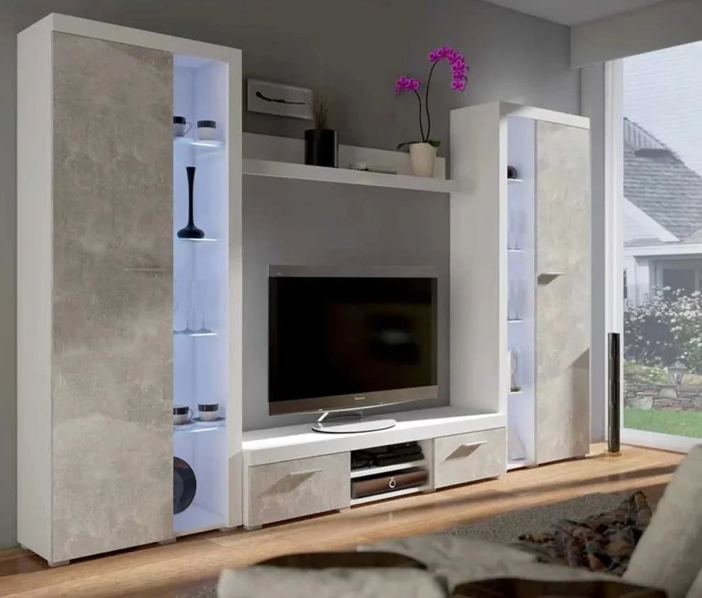 Reine Tv Cabinet + Wall Storage