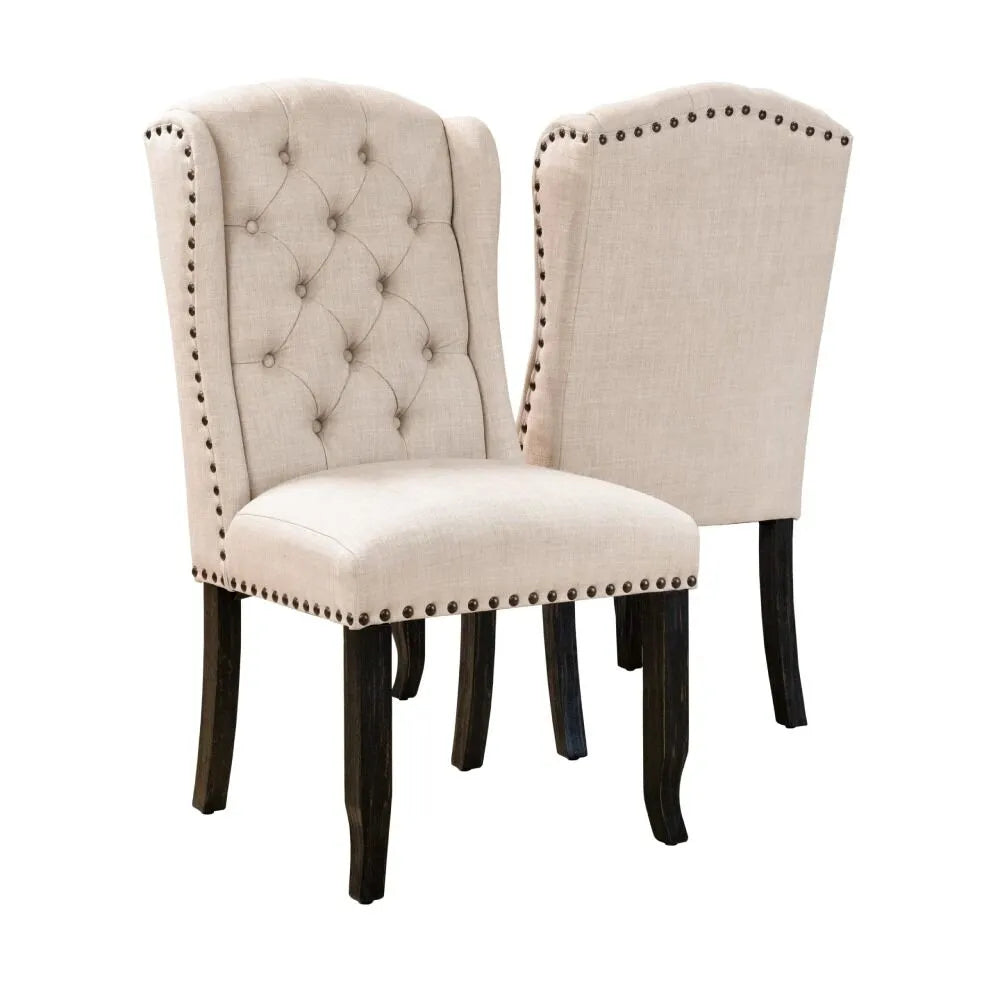 Kolari Set of 2 Linen Dining Chairs