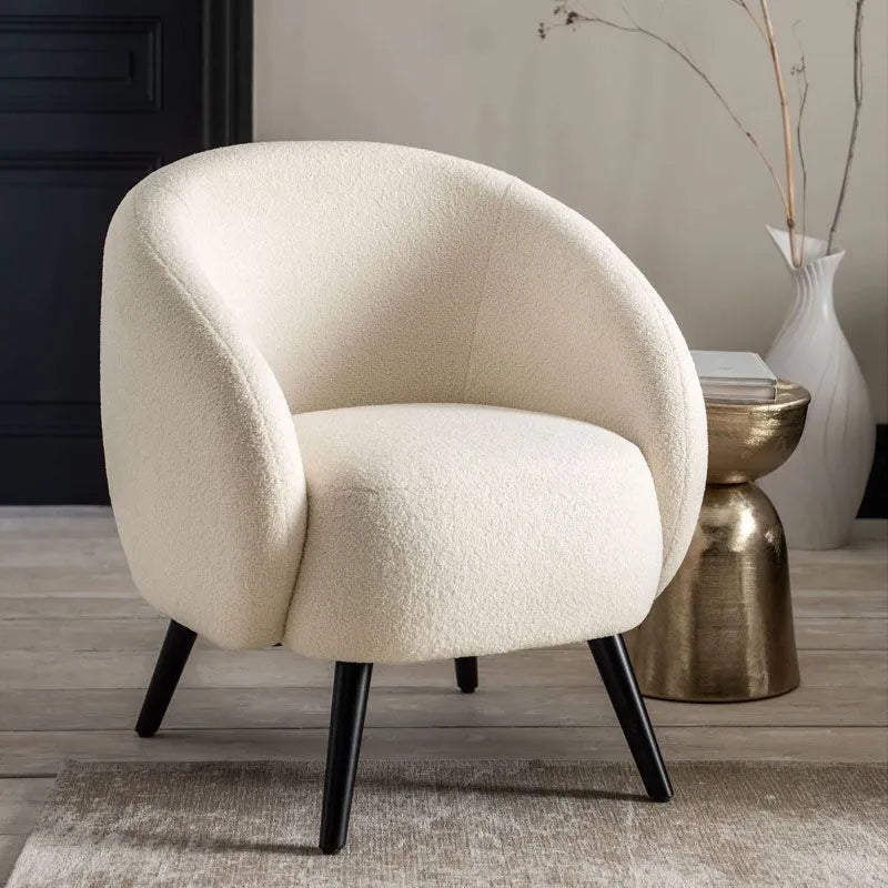 Boucle Bliss Luxury Arm Chair