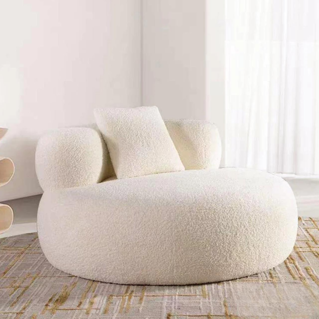 Dapper Overstuffed Round Sofa