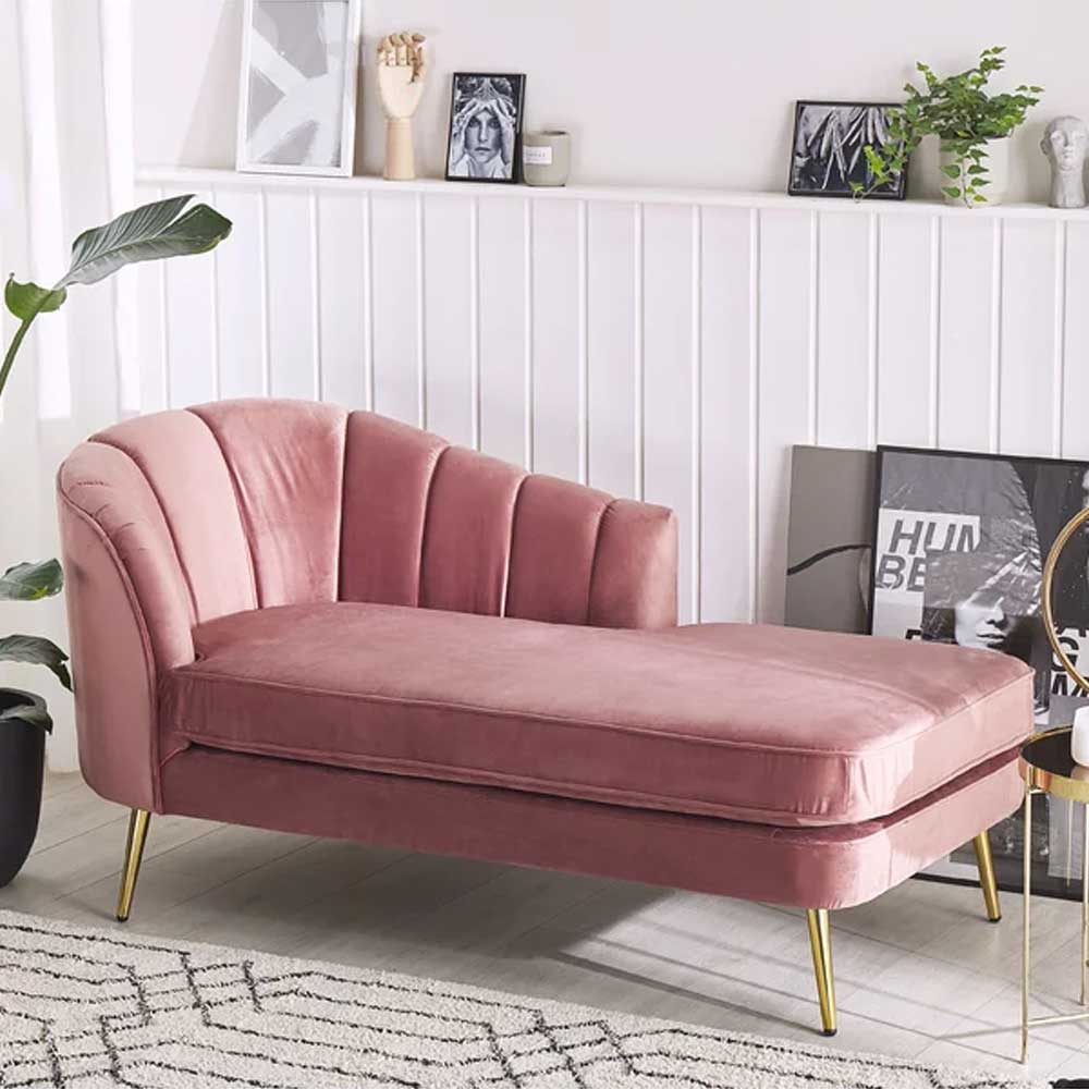 Zahra Velvet Chaise Lounge