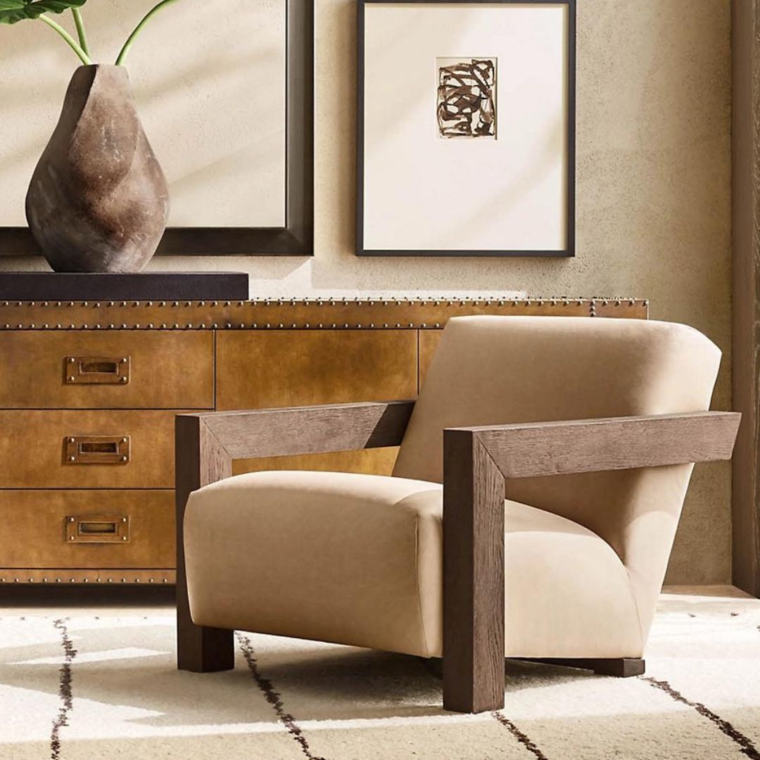 Alta Oak and Leather Chair