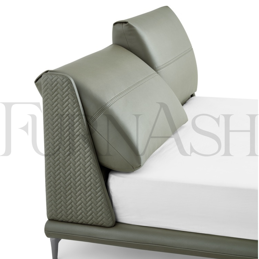 Stepney Faux Leather King Bed