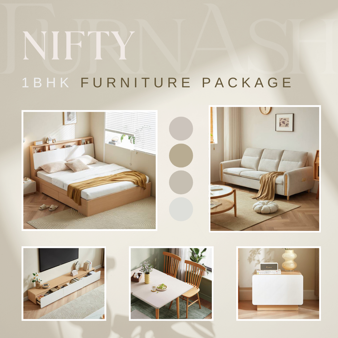Nifty 1BHK Furniture Package