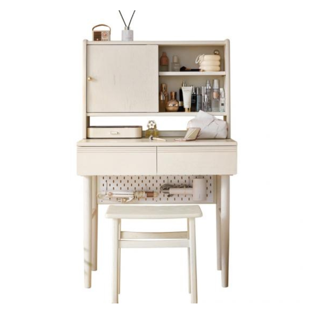Argenta Oak Dressing Table Unit With Stool