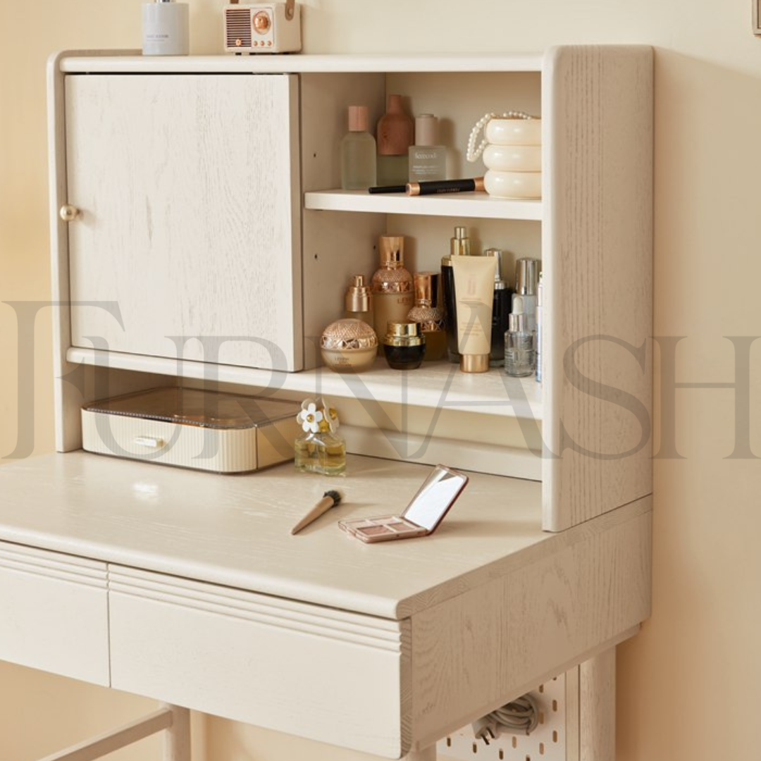 Argenta Oak Dressing Table Unit With Stool