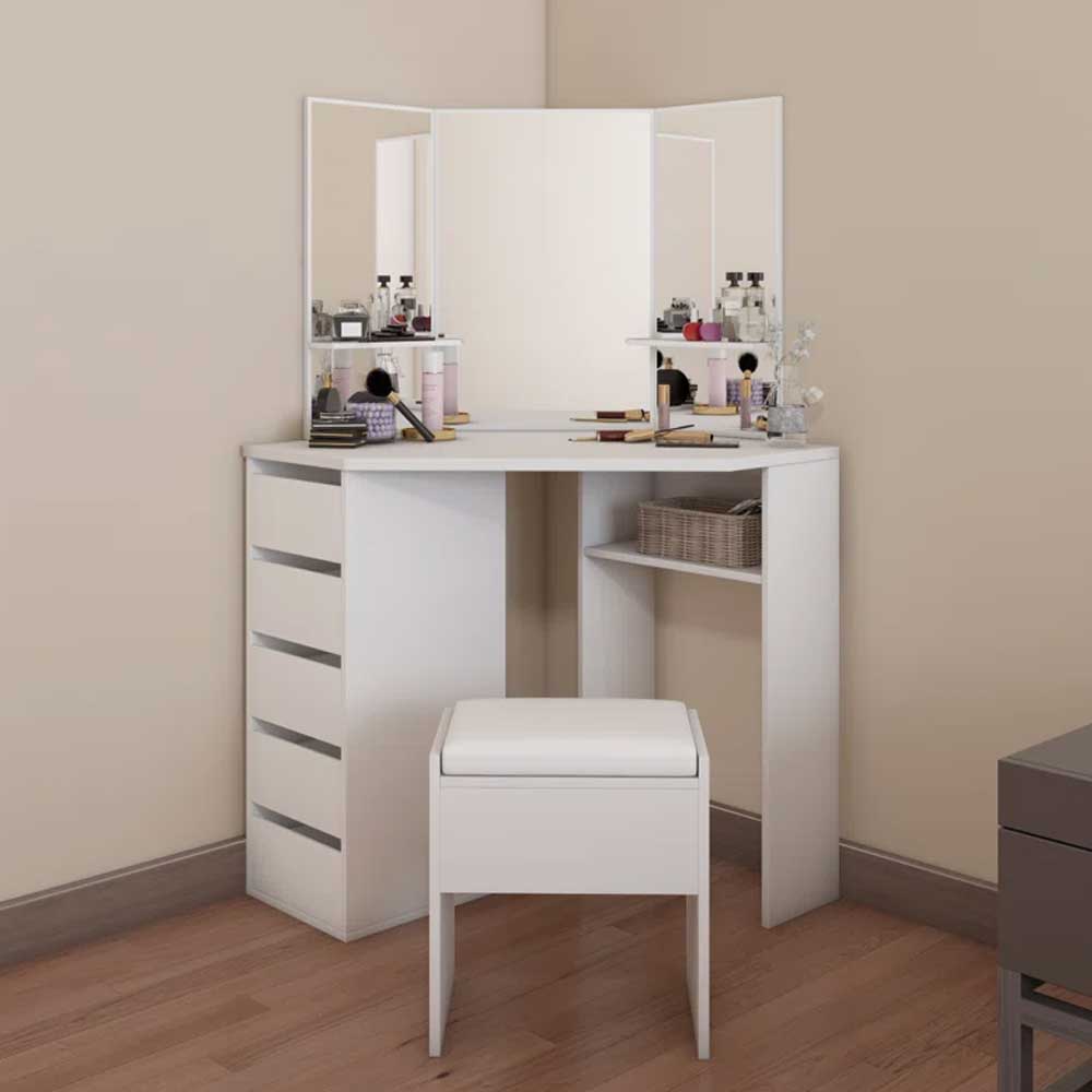 Dion Dressing Table + Mirror