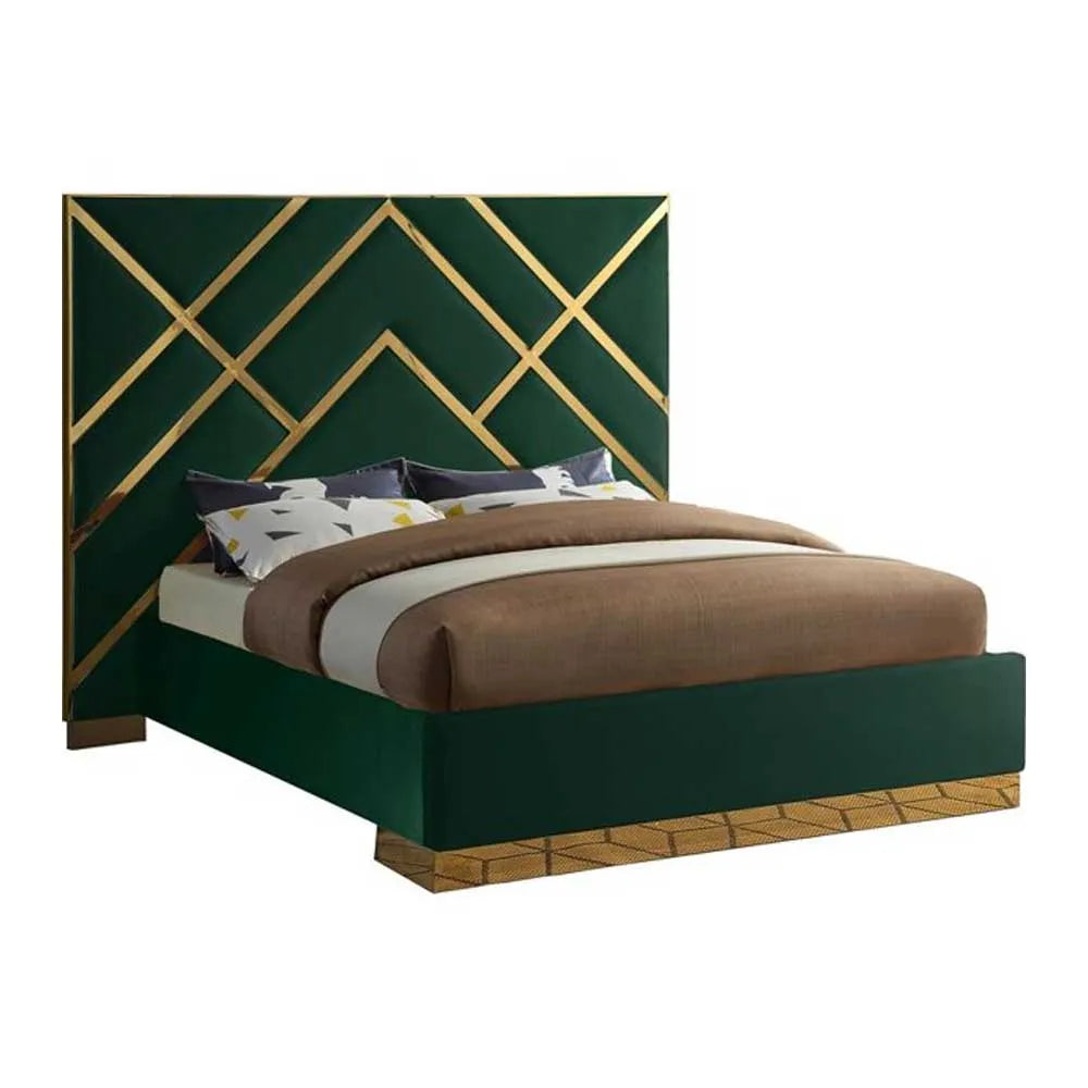 Woodland Velvet Upholstered Bed