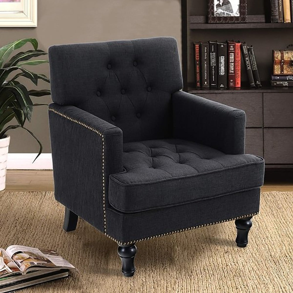 Stealth Tufted Arm Chair